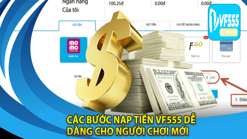 thực hiện nạp tiền VF555